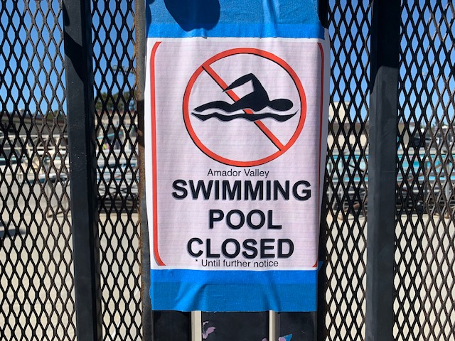 Amador Pool Closed Indefinitely