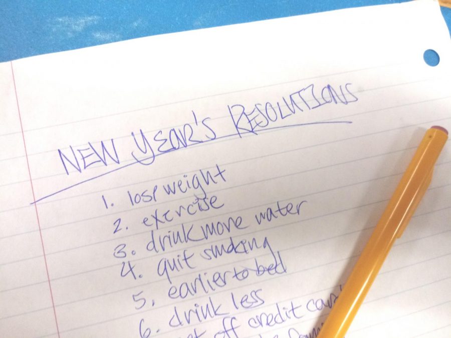 New Year's resolutions may be simple to write down but they're hard to do!