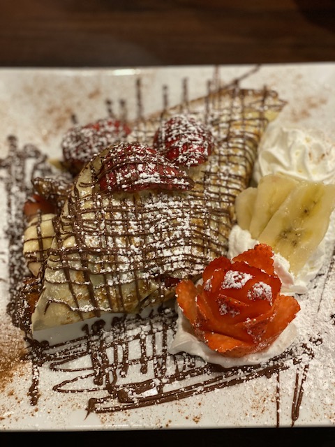 The famous Nutella Crepe from Pleasantons new restaurant in downtown Pleasanton, Patio.