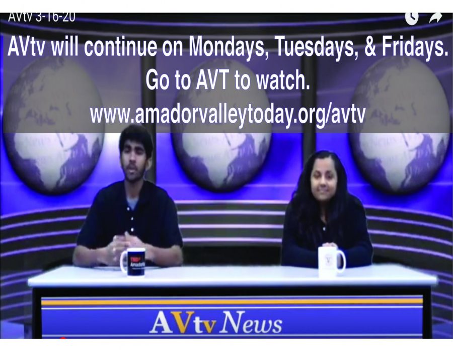 AVJournalism will continue to produce AVtv from their homes. The show will be sent out on AVT, under the AVtv tab, and links will be sent out on Twitter, Instagram, and Facebook.