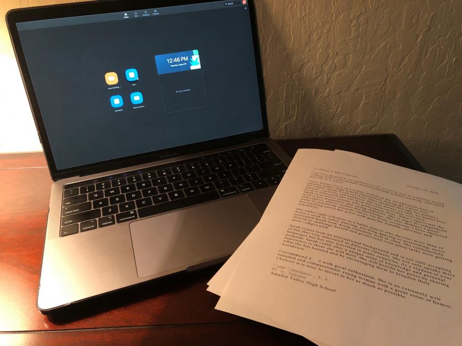 Students' performance and participation during the COVID-19 distance learning period will dictate their chance for positive letters of recommendation.