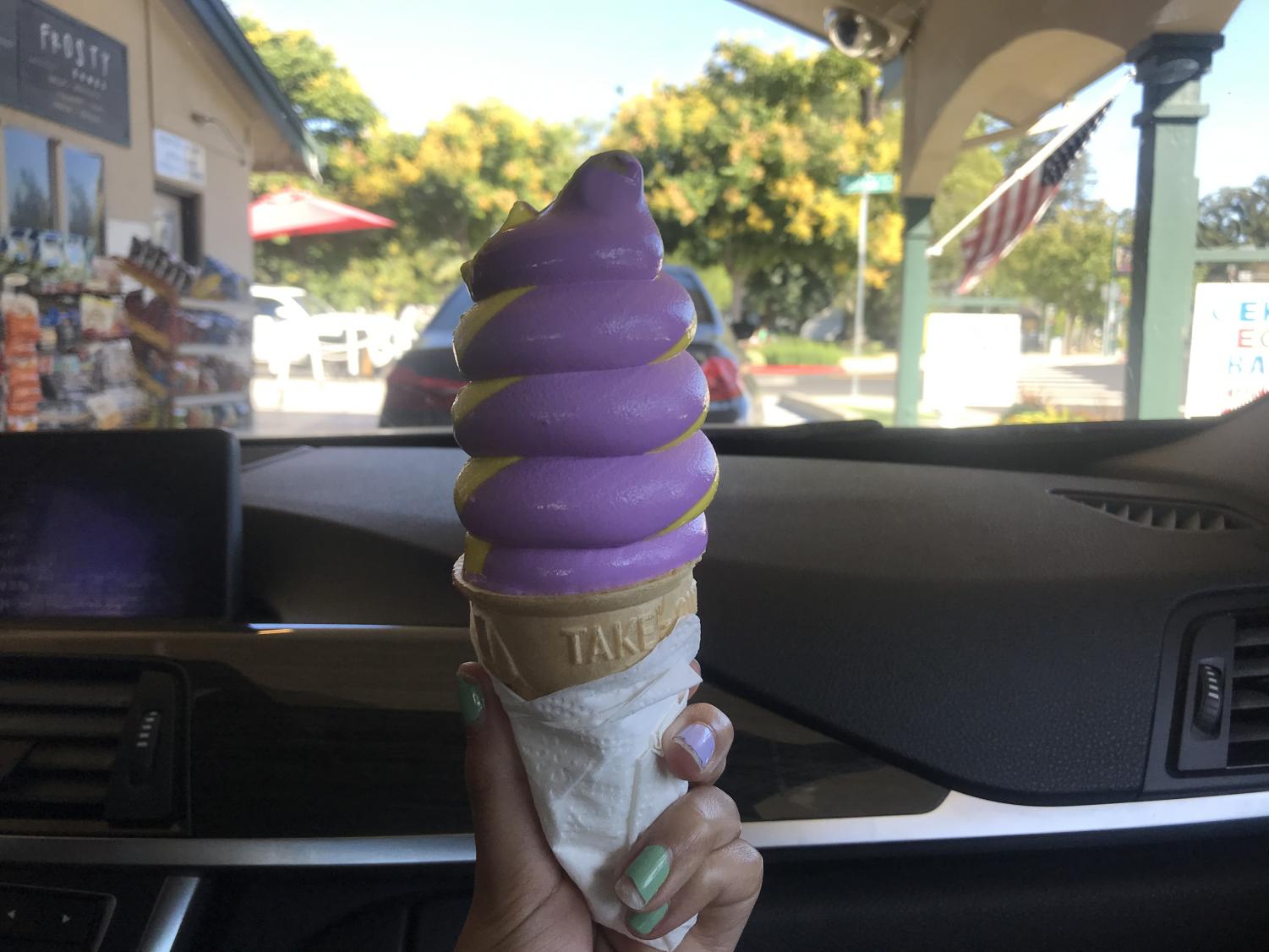 Seniors received free "Amador Swirls" at the downtown dairy!