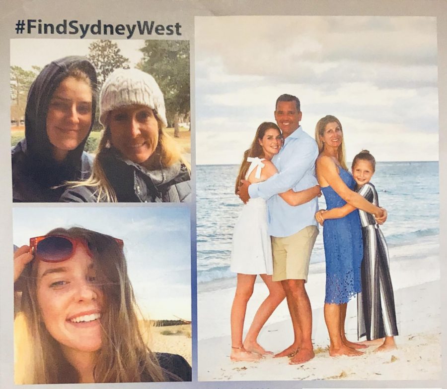 Sydney West was last spotted wearing black leggings, a teal hoodie, dark green and black Vans and with her hair in a bun. 