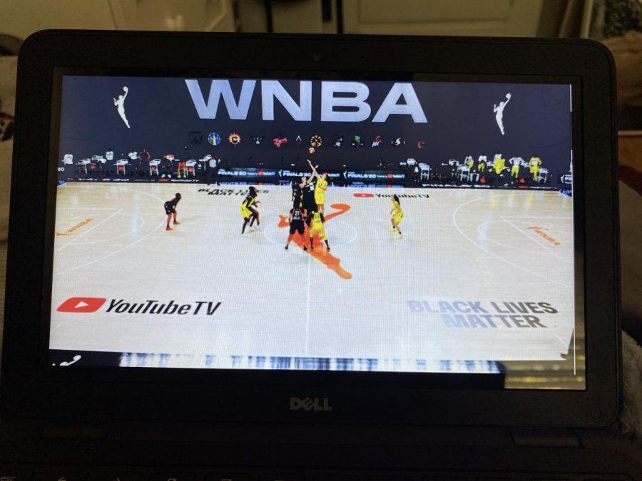 A look at the tip-off of the 2020 Championship game between the Seattle Storm and the Las Vegas Aces.
