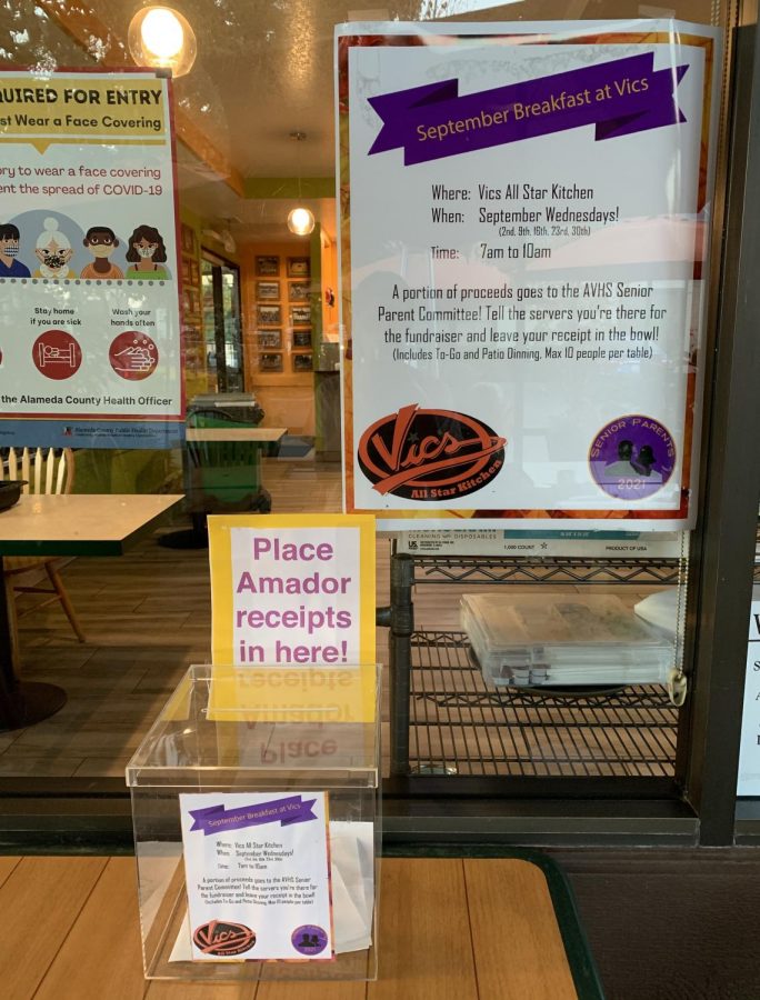 Every Wednesday of the Month of September saw proceeds of Vic's All Star Kitchen go to the AV Senior Class.