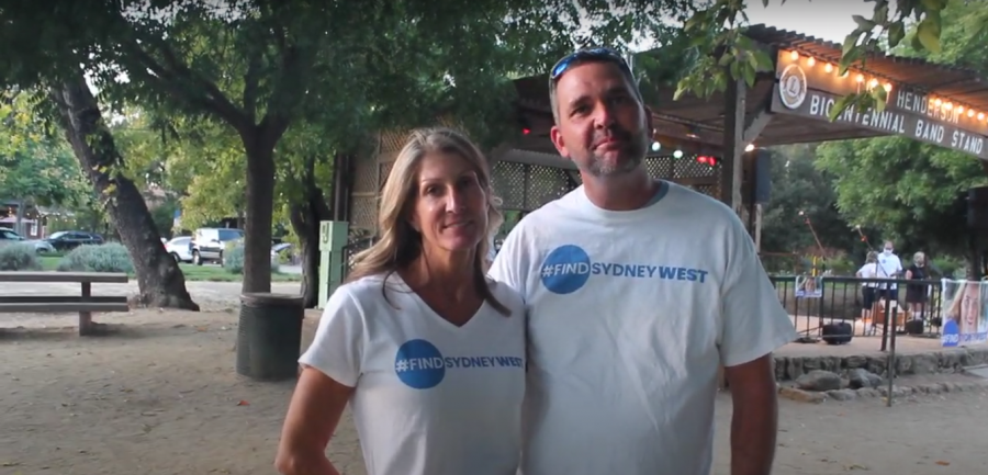 Jay and Kimberly West, Sydney's parents, stand together as they are interviewed about their daughter.