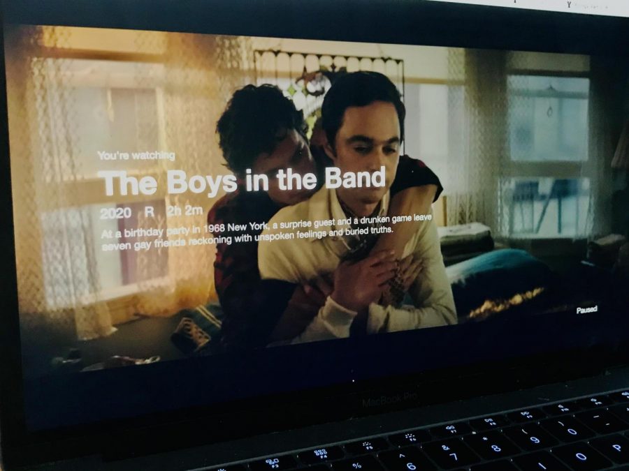 The Boys in the Band tells the story of a gathering of gay men interrupted by a visitor. 