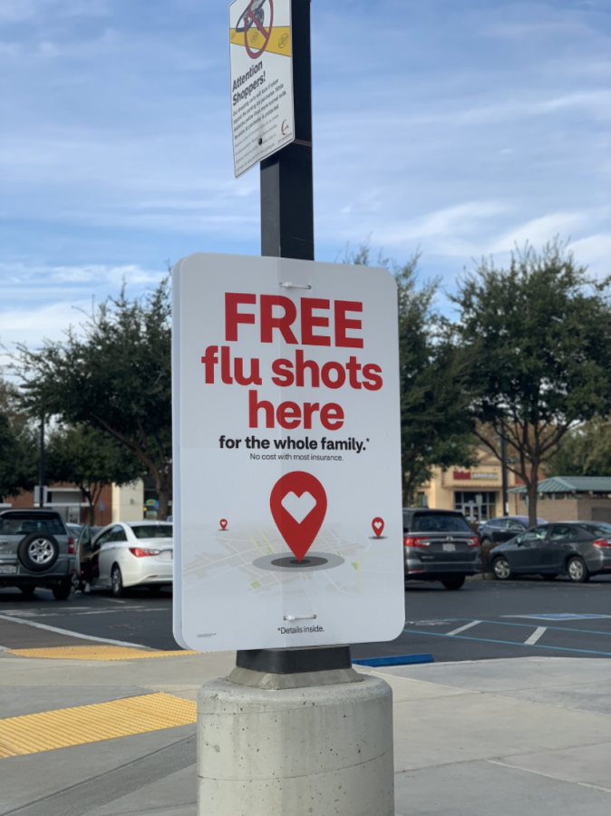 All 3 CVS stores in Pleasanton are currently offering flu shots for free. 
