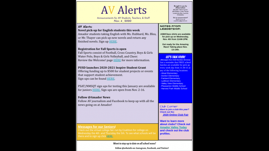 AV Alerts 11-4-20