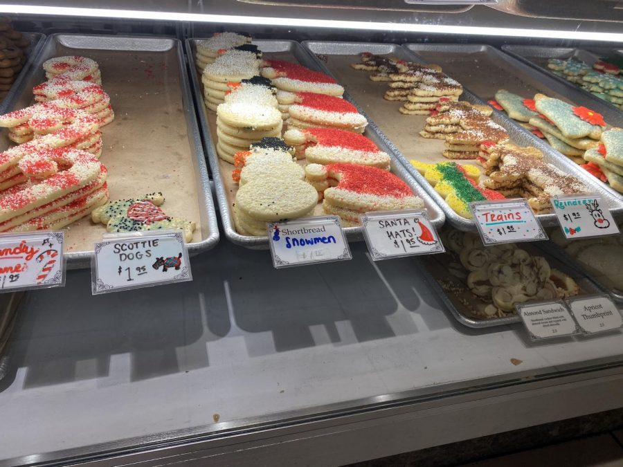 Christmas cookies at Primrose Bakery include a variety of decorated shortbread.