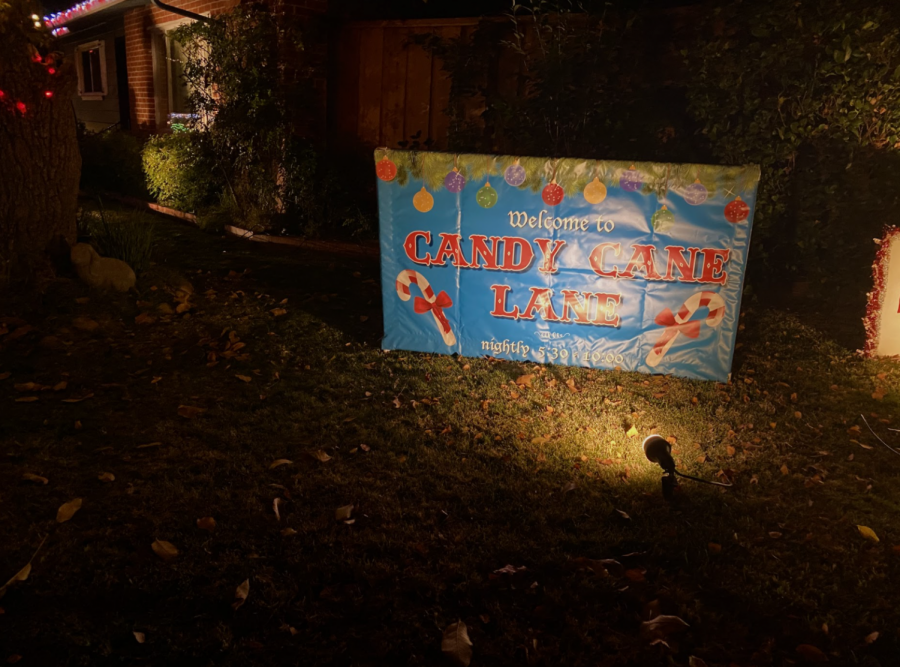 Candy Cane Lane is located on Walnut St. and has a display of light spread out along 28 houses. This is the 65th year all the neighbors came together to decorate the street.