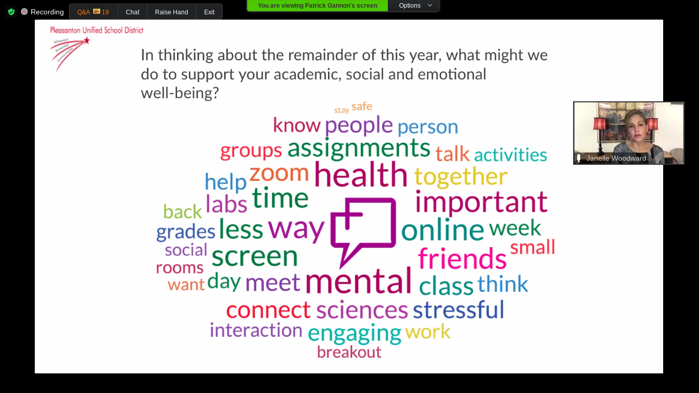 PUSD Virtual Town Hall: Answers to students' Frequently Asked Questions
