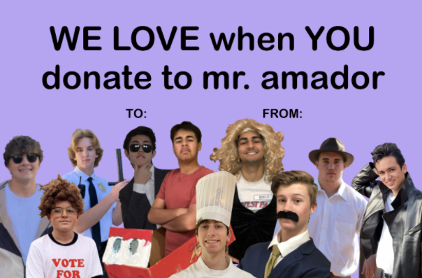 For Valentine's Day, the Mr. Amador program delivered grams to friends, family, and neighbors. 