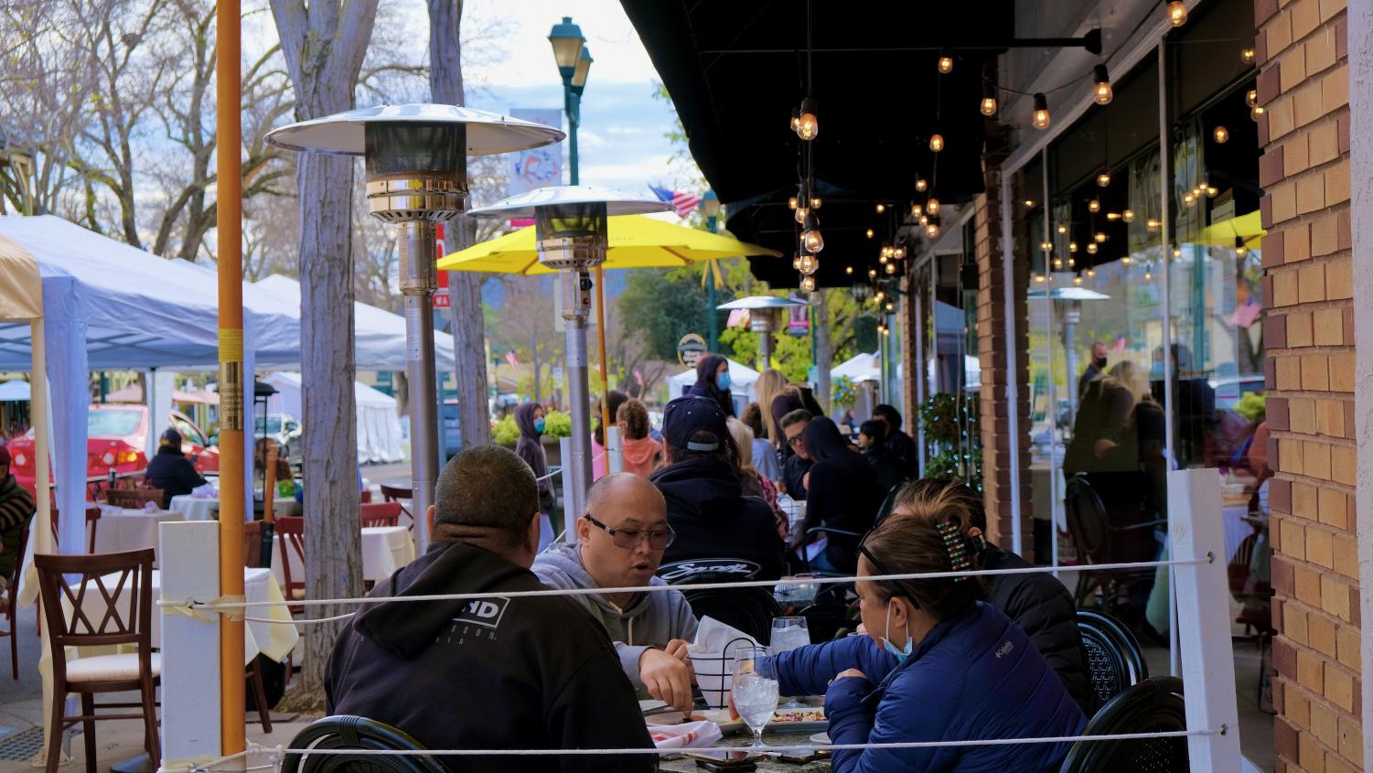 March 2021: Downtown Pleasanton slowly opens back up to the public