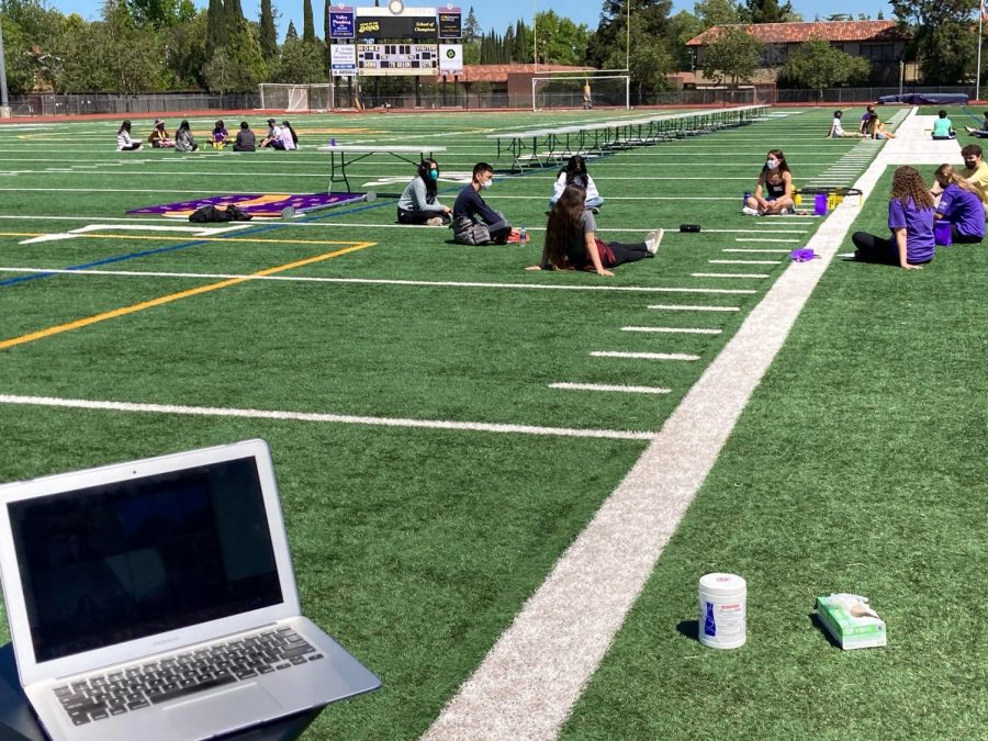A LINK meeting takes place both in person on the field and through virtual Zoom sessions.