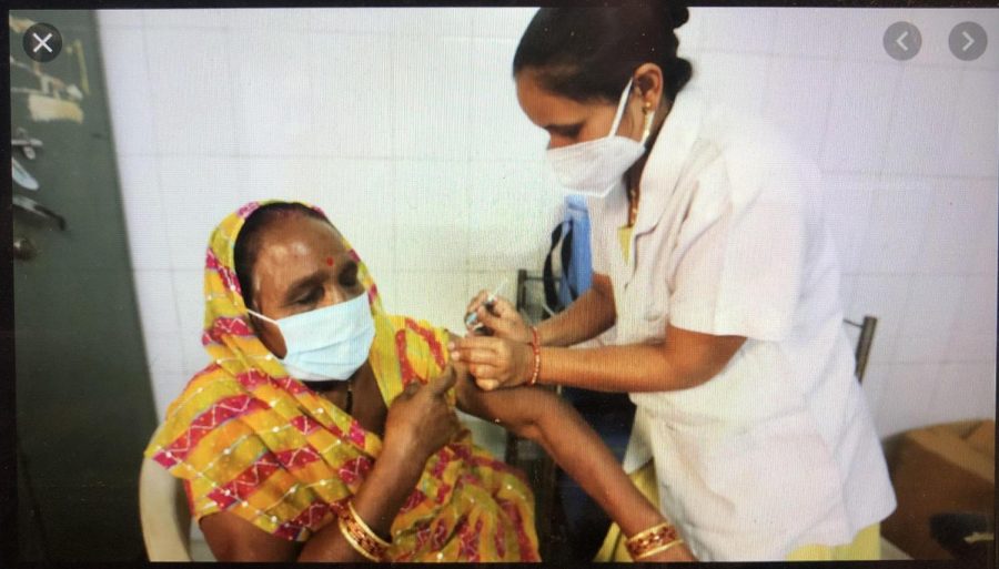 A woman gets vaccinated by doctors, who have had to bear the full brunt of the second wave. Originally posted: CNBC. 