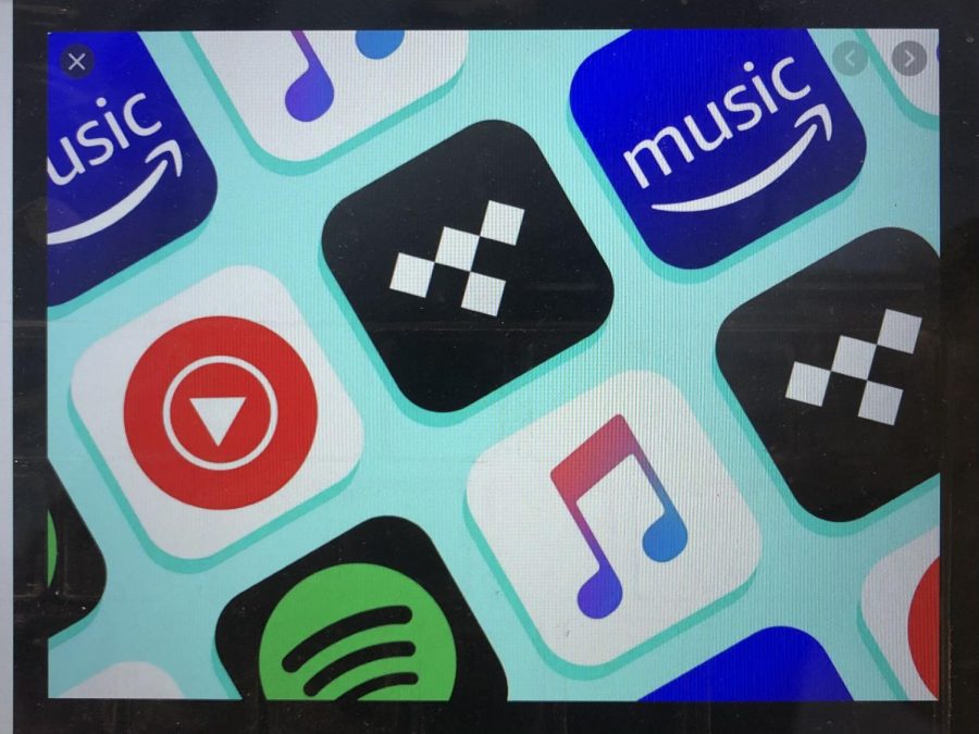 Popular music streaming services include Spotify, Apple Music, Amazon Music, and Youtube Music. 