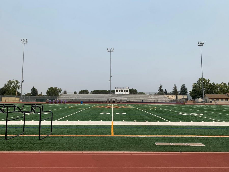 Students will sit on the bleachers, while the seniors will sit in front of them. The events will occur on the field.