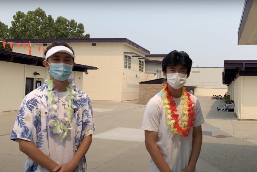 Amador students Joe Dai and Leo Shao pitched their petition and proposals to other business CTE classes on campus.