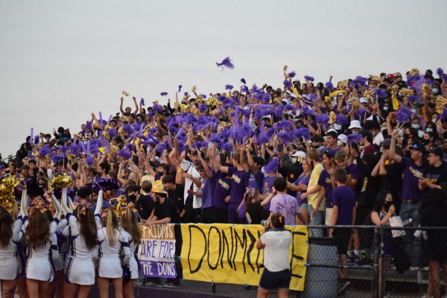 Dons in the earlier part of  the game showing their unbeatable spirit in the purple pit.
