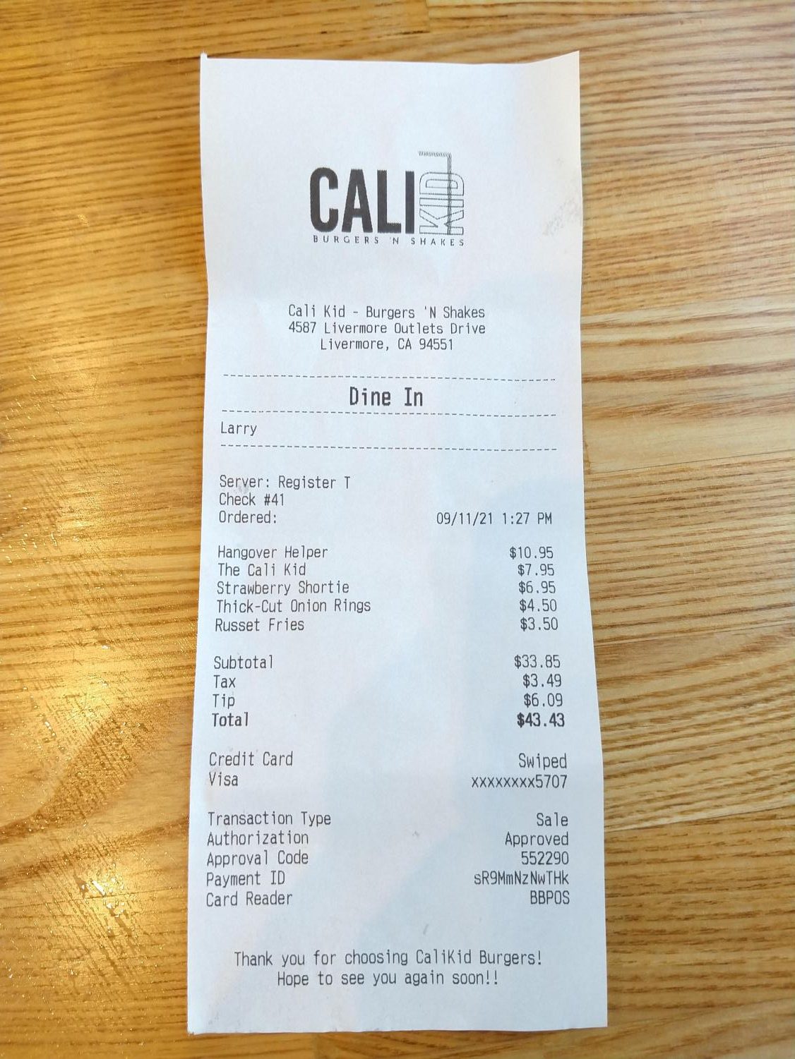 Food Review: Cali Kid Burgers N' Shakes
