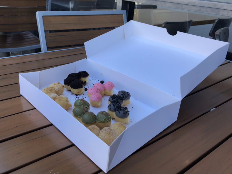 A half dozen box of Mochiholics specialty, mochi donuts, starts at $17.