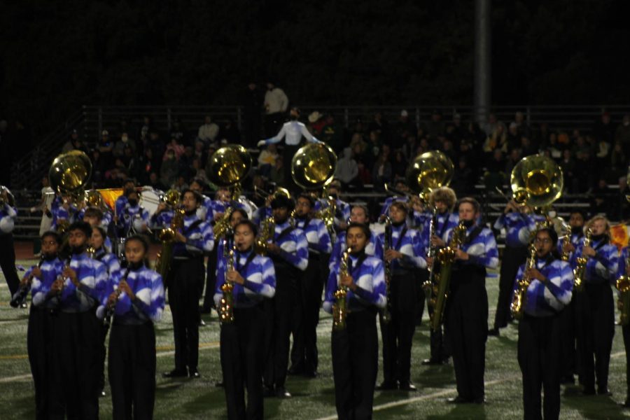 Band+performs+during+the+Pink-Out+football+game+on+October+8.