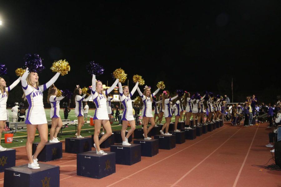 Amador cheerleaders rile up the crowds and keep spirits high at the Amador football game.
