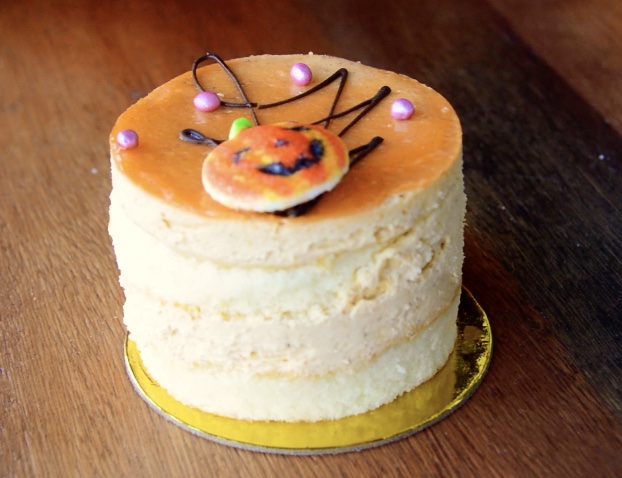 Primrose Bakery currently features a variety of pumpkin-themed desserts—including their pumpkin creme cake.