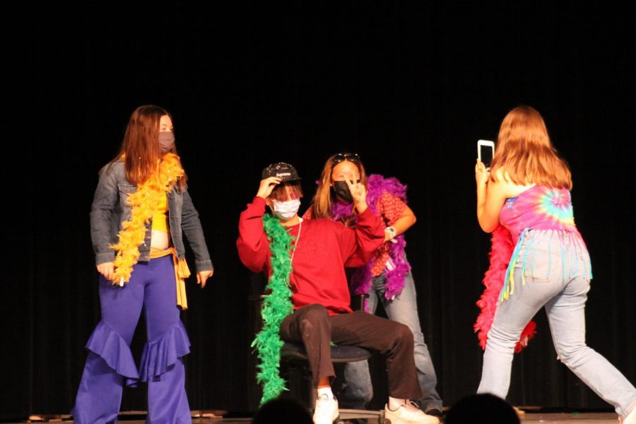 Amador students from all grade levels participated in the Homecoming skits, performing comedy sketches from different decades.