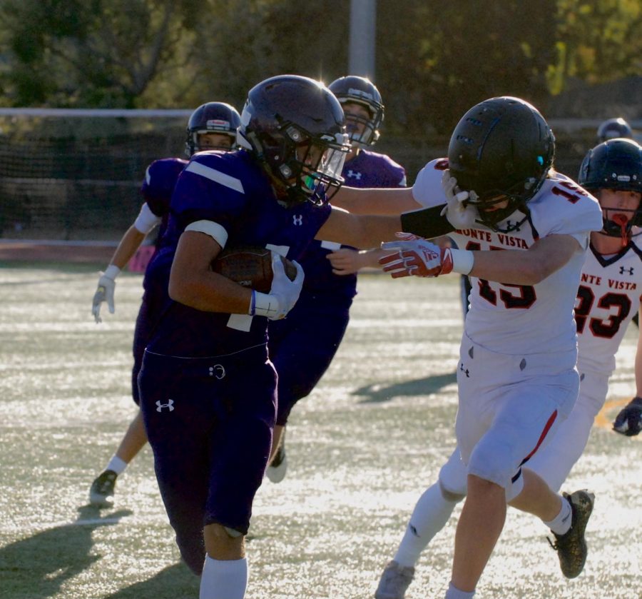 Monte Vista tries to steal the ball from Amador.