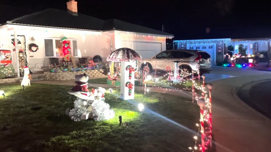 Candy Cane Lane sparkles brightly with festivity scattered all around.