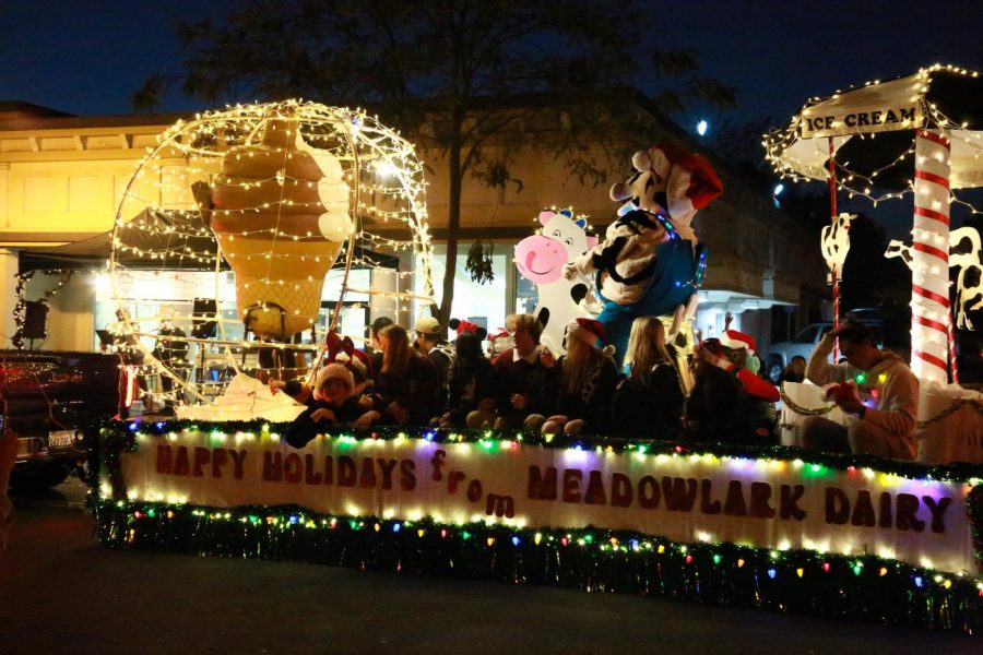 The Meadowlark Dairy, a local favorite, created an elaborate float to show their expertise.