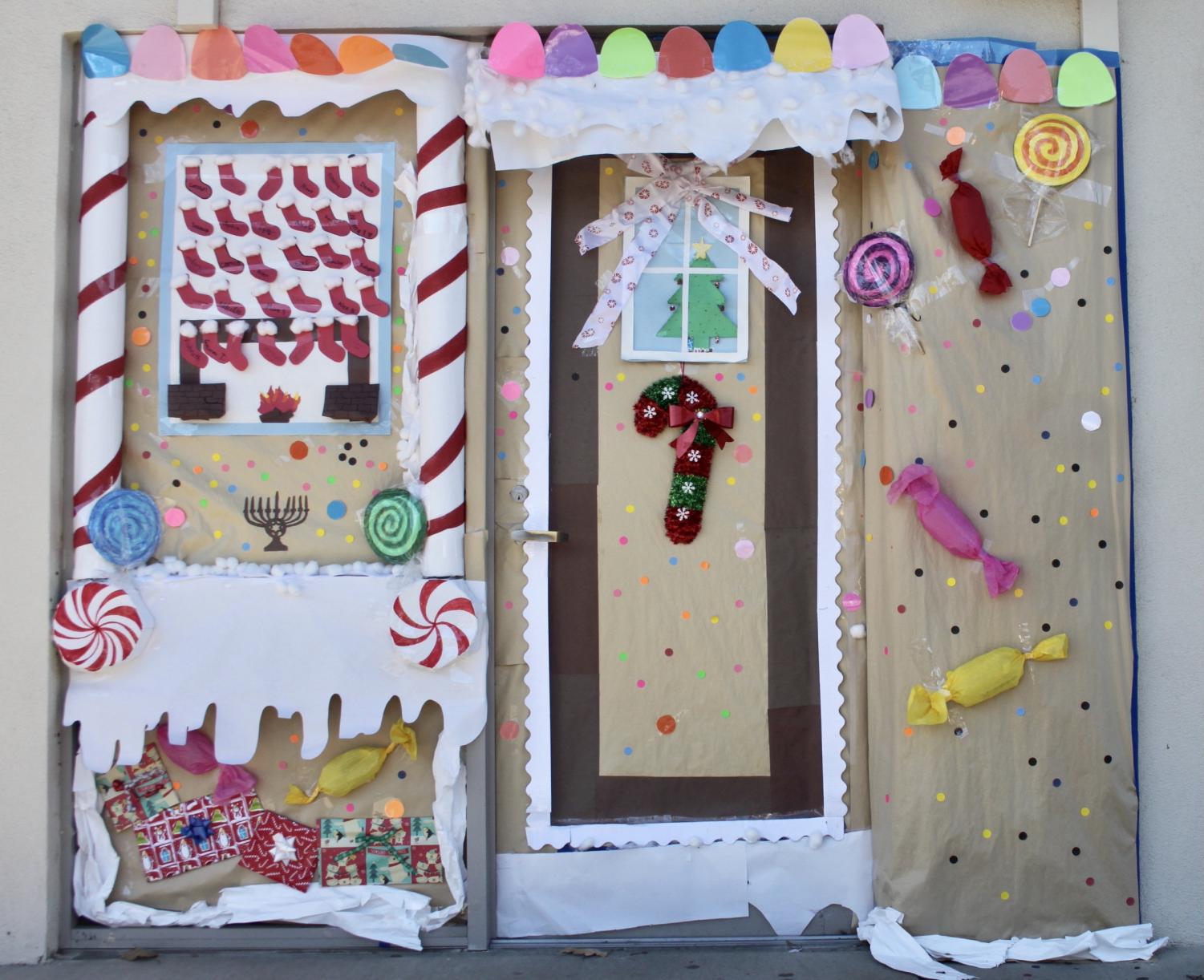 Amador classrooms show holiday spirit through their door decorations