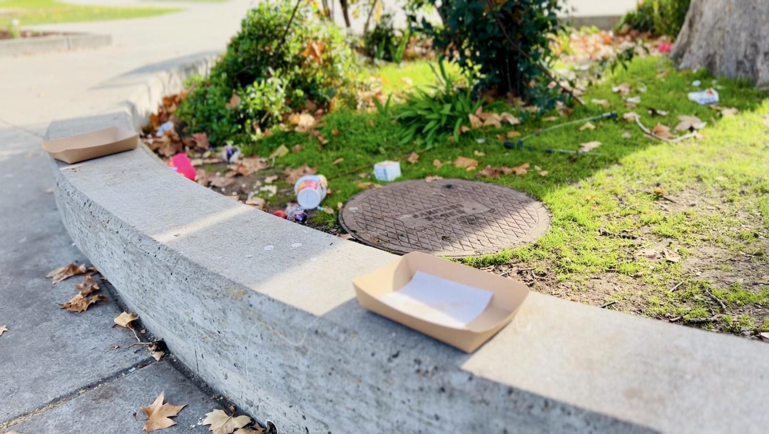 Trash on campus: through photos