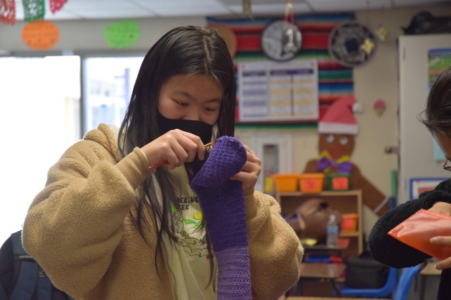 Knitting for a cause: Amador Crochet and Knitting Club craft scarves for charity