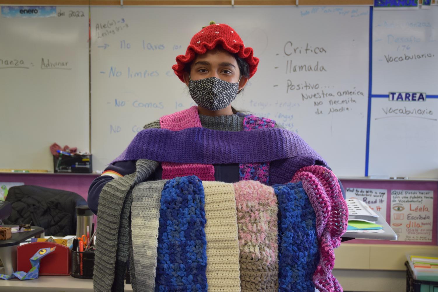 Knitting for a cause: Amador Crochet and Knitting Club craft scarves for charity