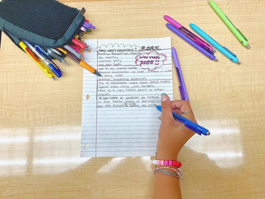 In a poll of 35 people at Amador, a little over half reported setting New Year's resolutions.