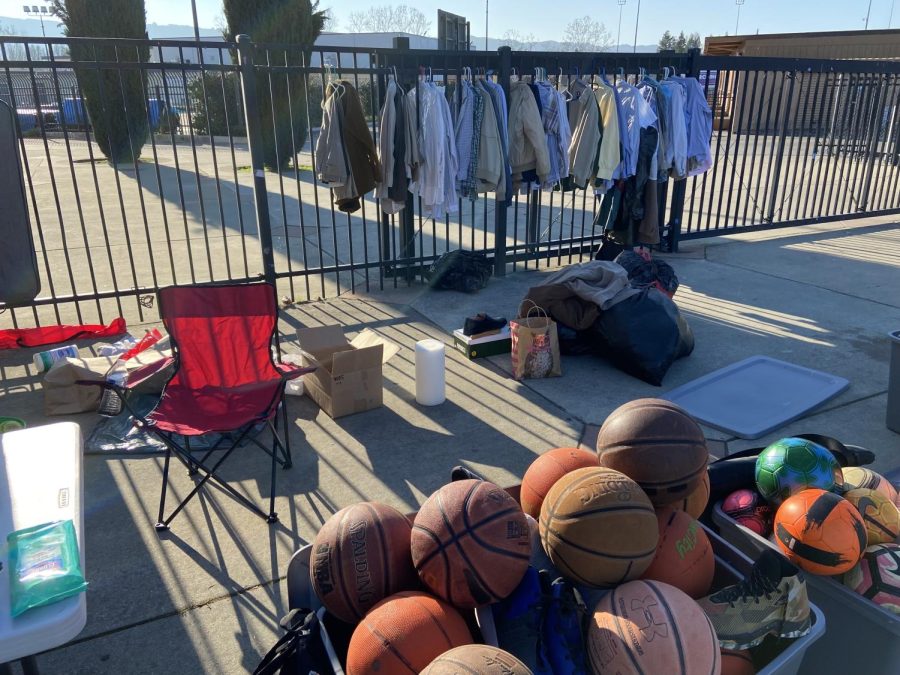 Students were able to collect a wide variety of different athletic equipment.