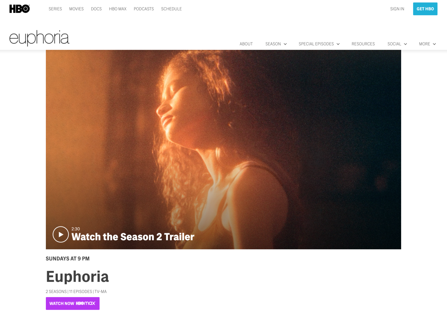 How to watch best sale euphoria on hbo now