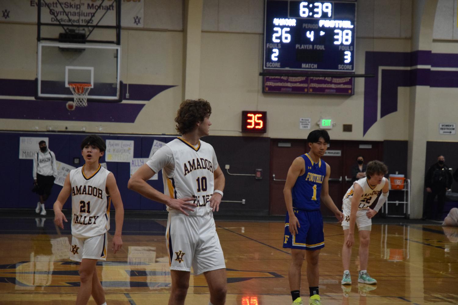 Amador battles hard at the NCS Foothill basketball game