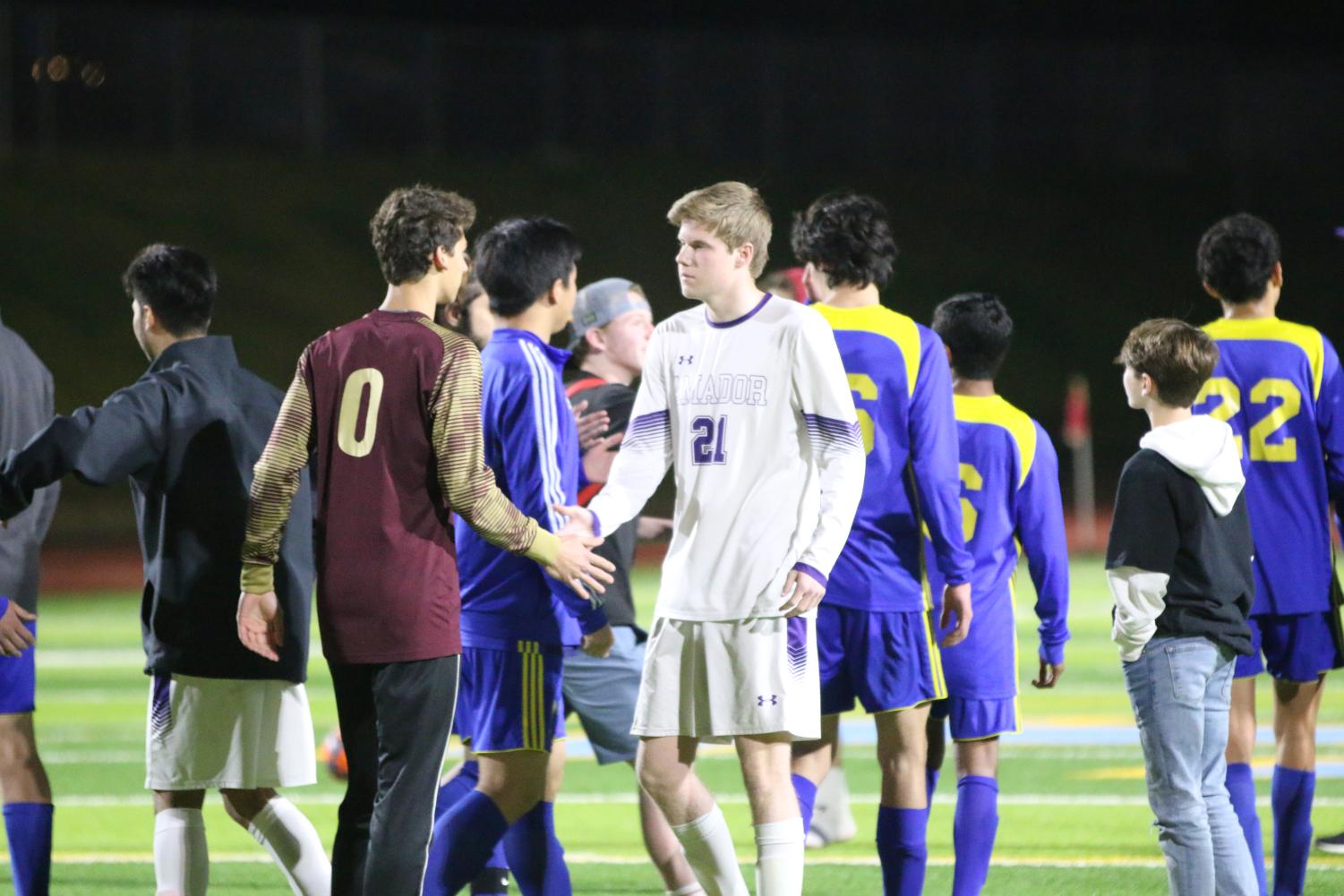 Amador Varsity Boys Soccer closes season against Foothill