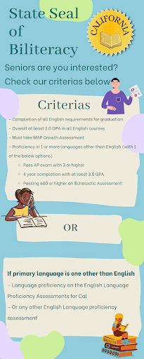 The State Seal of Biliteracy, an award for bilingual students is to be obtained through these steps.