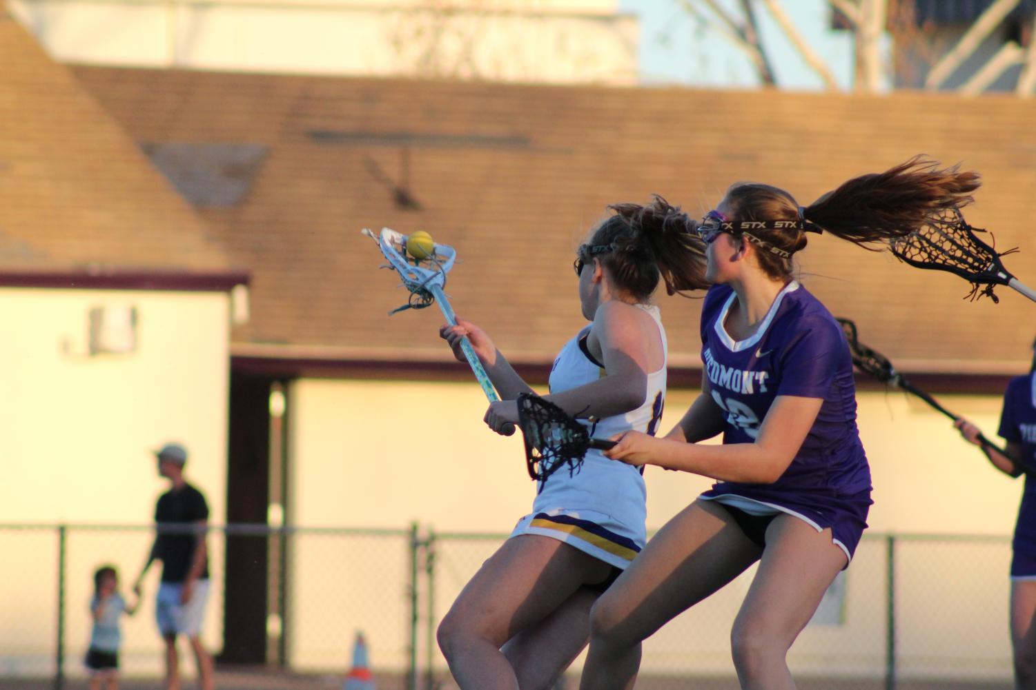 Girls lacrosse ends game with a win against Piedmont