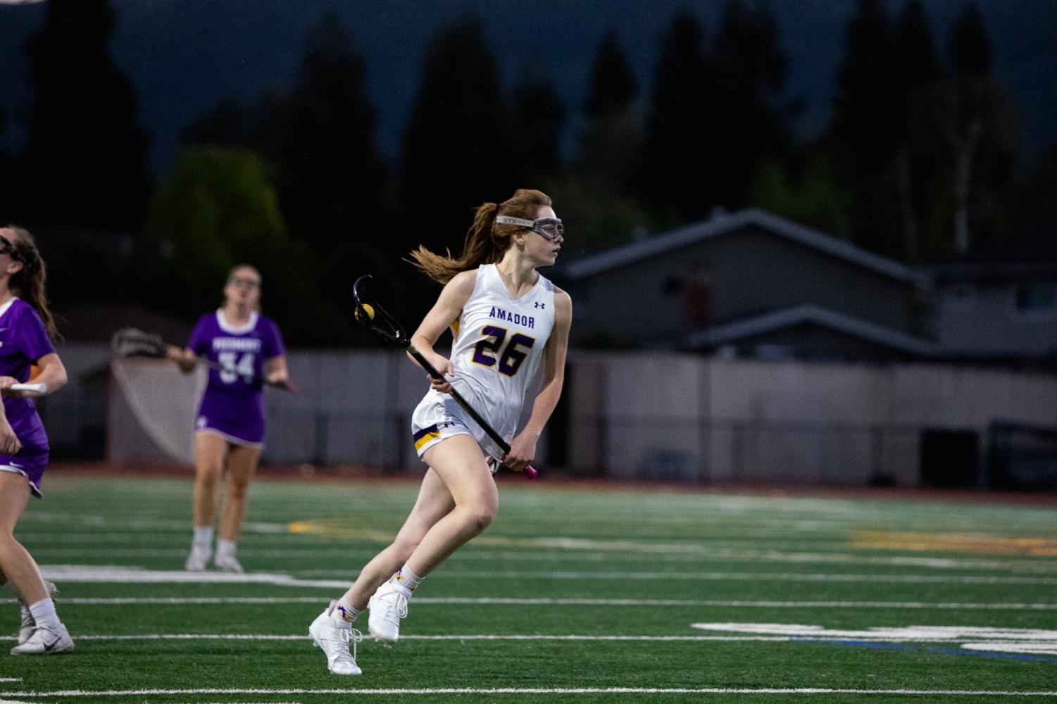 Amador Girls' Lacrosse battles against Piedmont