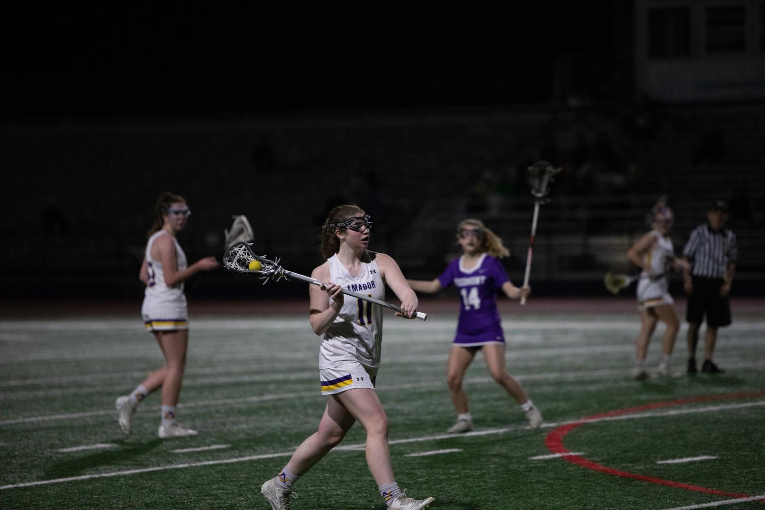 Amador Girls' Lacrosse battles against Piedmont