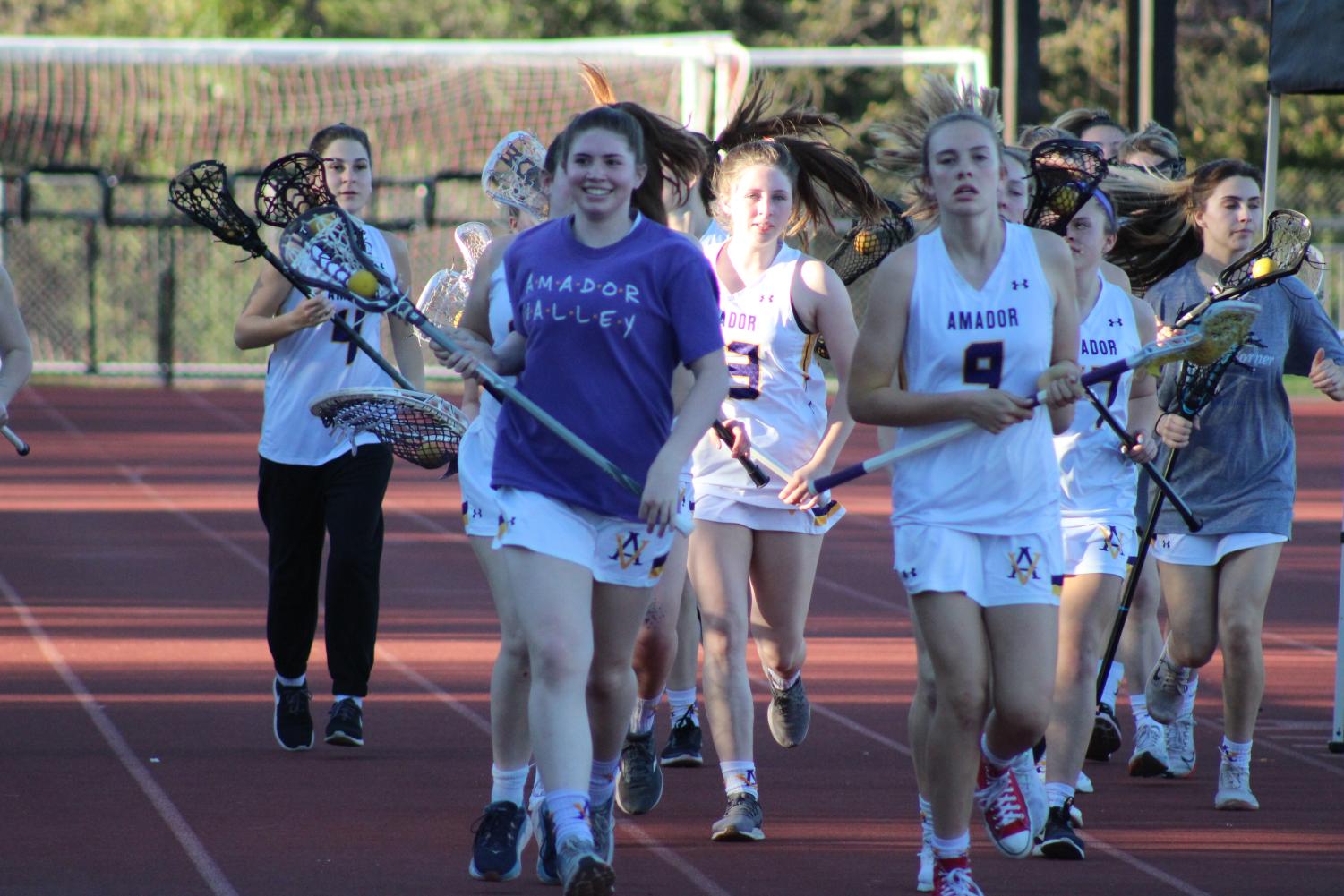 Girls lacrosse ends game with a win against Piedmont