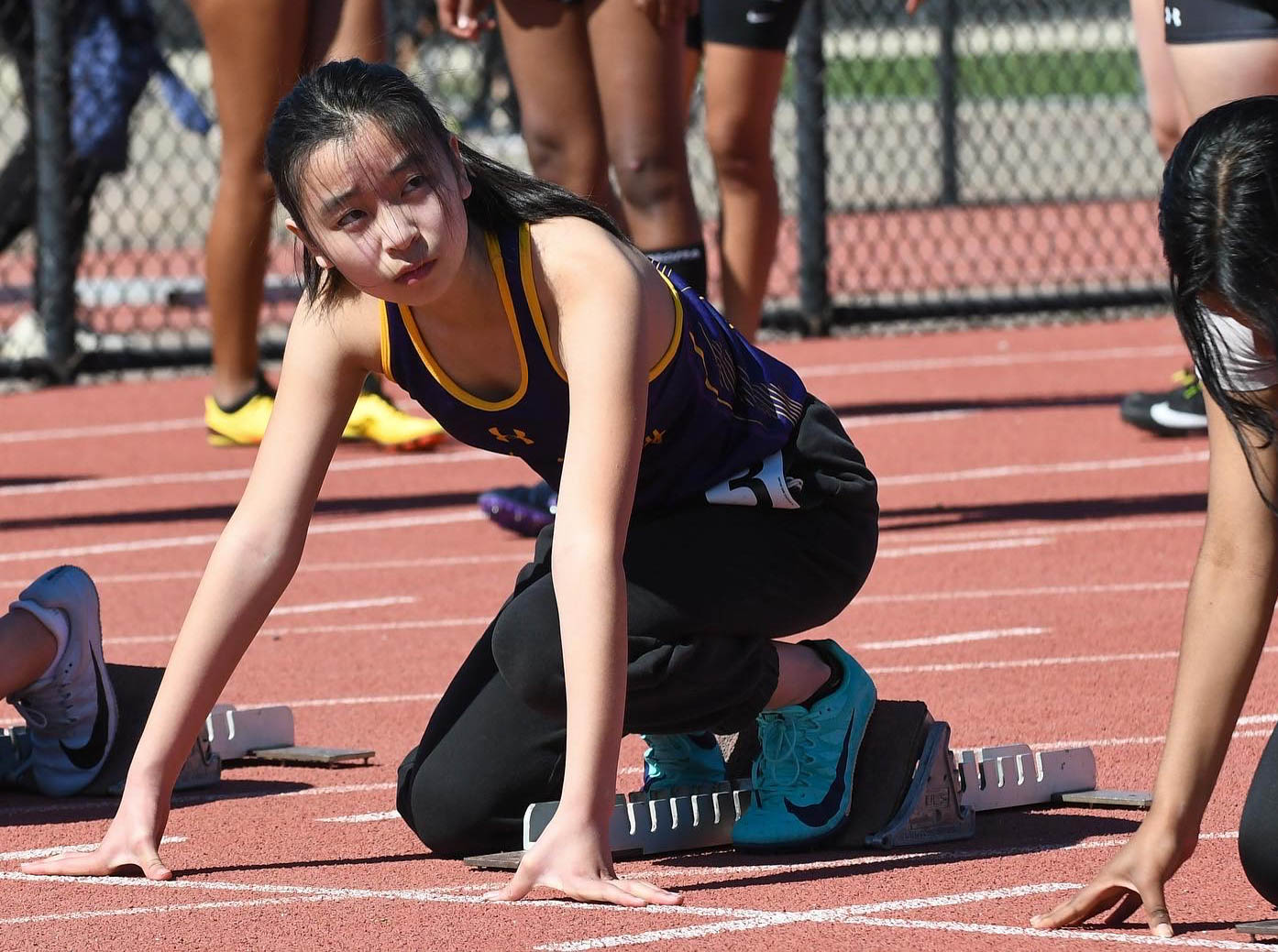 Amador Valley Track Team participate in the EBAL meet