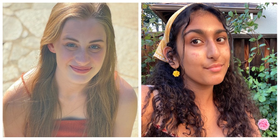 Sahana Kumar (22) and Delaney Roehrs (22) are the 2022 winners of the Juanita Huagen scholarship.