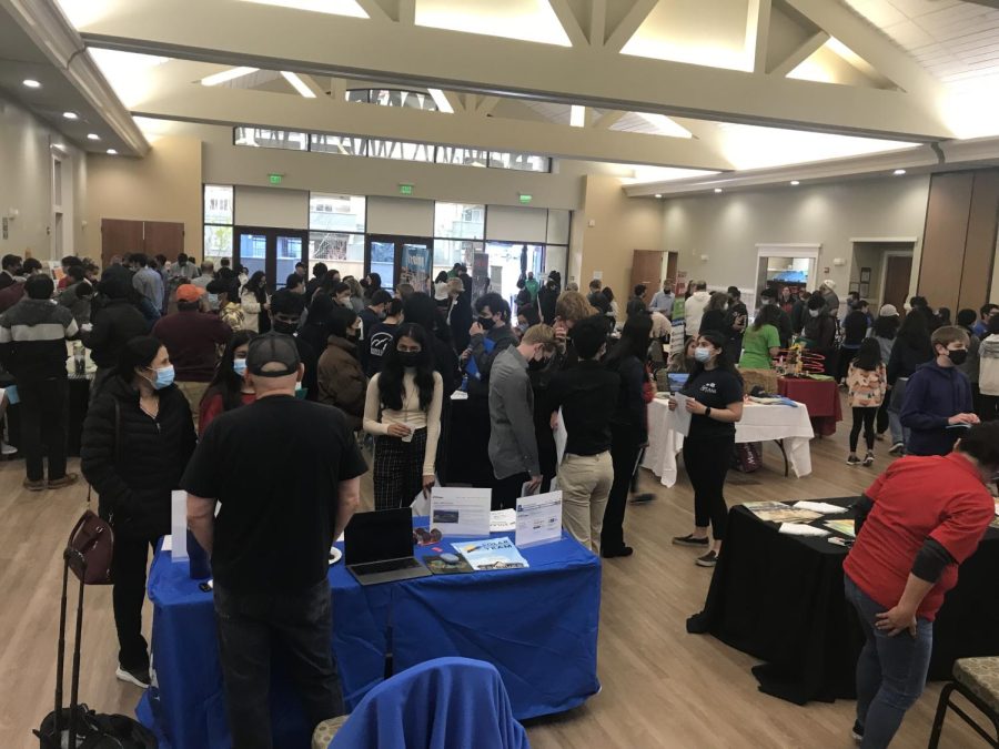 Packing the event hall, teens meet with various Tri-Valley organizations in hopes of finding employment opportunities.